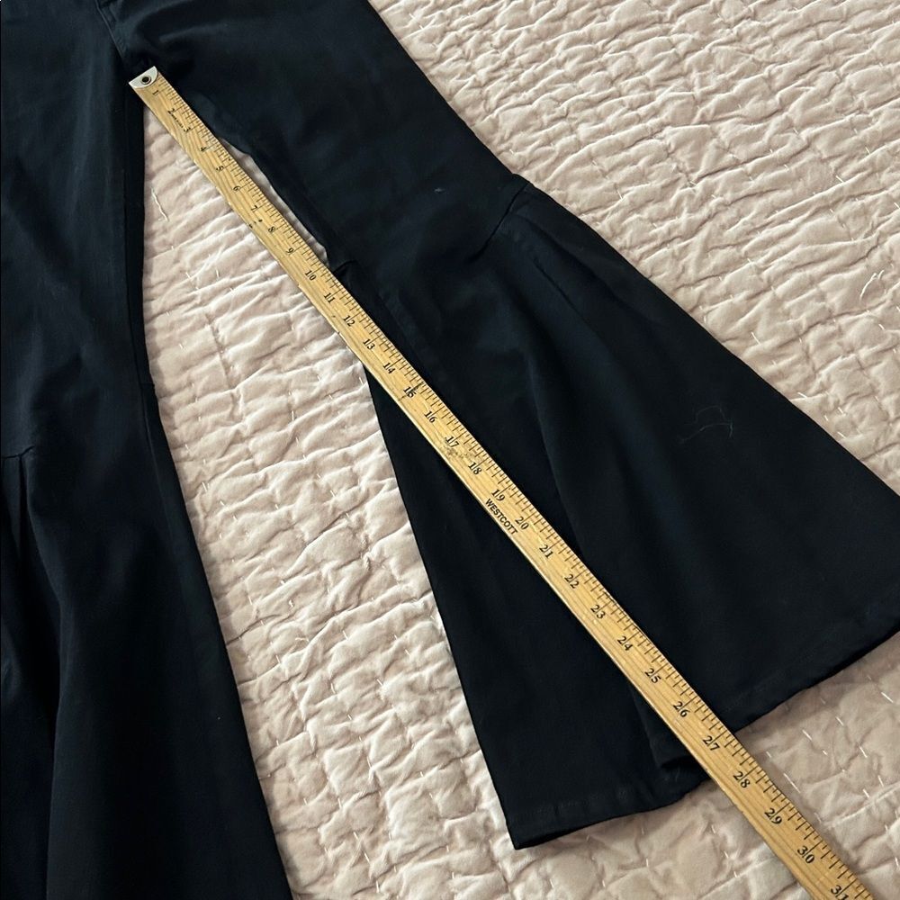 Frankie Black Flared Bell Bottom Jeans with open back size 25 - Picture 7 of 13